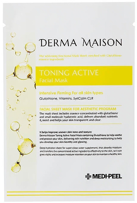 Тканевая маска с витаминным комплексом - Medi-Peel Derma Maison Toning Active Facial Mask — фото N1