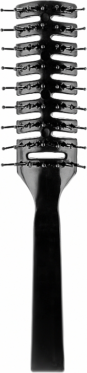 Фігурна щітка для волосся, 7-рядна, чорна - Comair — фото N1