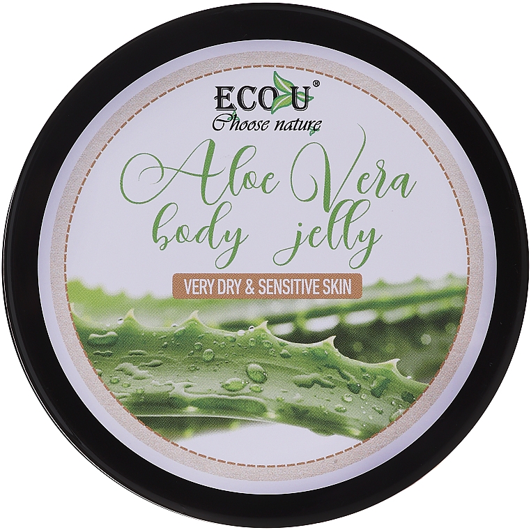 Желе для тела для сухой и чувствительной кожи - Eco U Aloe Jelly Body — фото N1