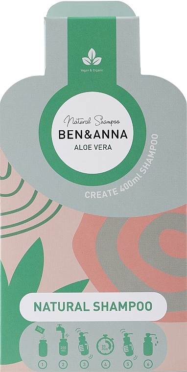 Основа для шампуня "Алоэ вера" - Ben & Anna Shampoo Flakes Aloe Vera — фото N1