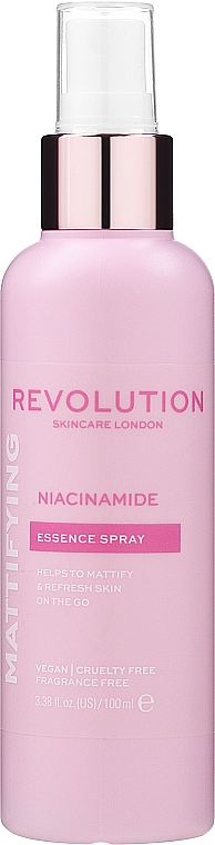 Спрей для обличчя - Revolution Skincare Niacinamide Mattifying Essence Spray