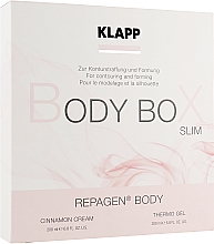 Духи, Парфюмерия, косметика Набор для тела - Klapp Repagen Body Box Slim (exf/200ml + lot/200ml)