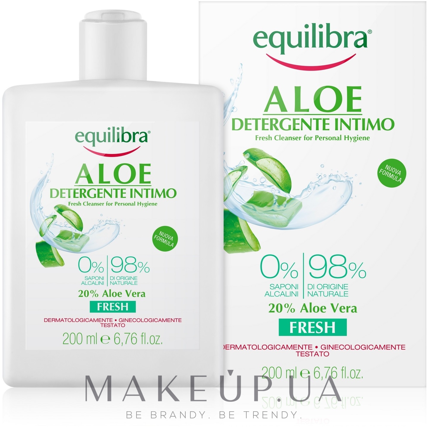 Освіжальний гель для інтимної гігієни - Equilibra Aloe Fresh Cleanser For Personal Hygiene — фото 200ml