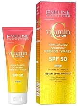 Парфумерія, косметика Крем для обличчя - Eveline Cosmetics Vitamin C 3x Action Instant Glow & Protect SPF50