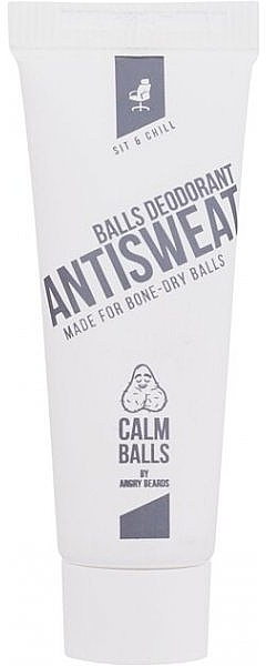 Чоловічий дезодорант для інтимних зон - Angry Beards Calm Balls Antisweat — фото N1
