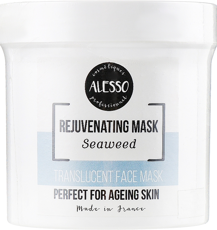 Маска для лица альгинатная стимулирующая с морскими водорослями - Alesso Professionnel Rejuvenating Mask Seaweed Translucent Face Mask — фото N1