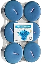 Парфумерія, косметика Набір чайних свічок "Антитабак" - Bispol Anti Tobacco Maxi Scented Candles