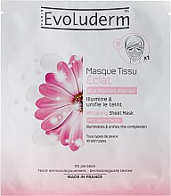 Парфумерія, косметика Відбілювальна маска для обличчя - Evoluderm Whitening Sheet Mask