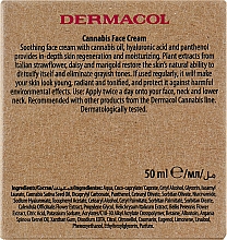 Заспокійливий і зволожувальний крем з конопляною олією - Dermacol Cannabis Hydrating Cream — фото N3