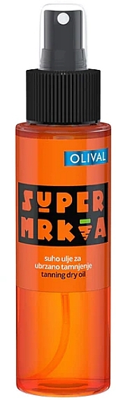 Морквяна суха олія для прискореної засмаги - Olival Super Carrot Accelerated Tanning Dry Oil — фото N1