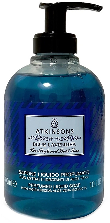 Рідке мило "Блакитна лаванда" - Atkinsons Blue Lavender Liquid Soap — фото N1