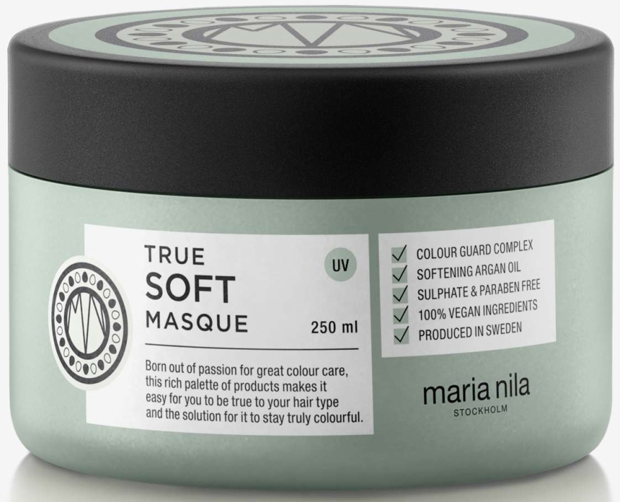Зволожувальна маска для волосся - Maria Nila True Soft Masque — фото N1