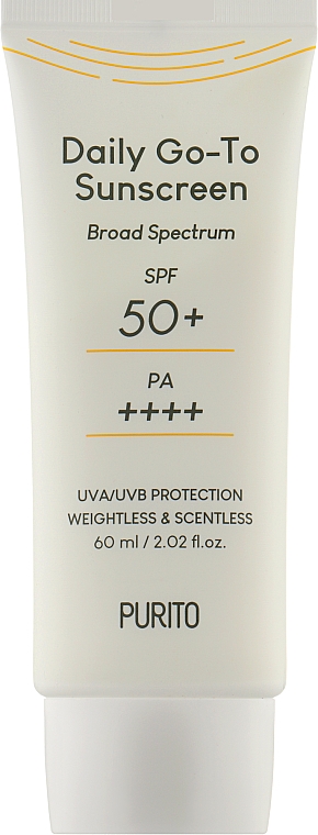 Солнцезащитный крем для лица - Purito Daily Go-To Sunscreen SPF50+/PA++++