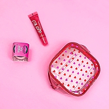 Набор - Inuwet Red Crazy Lips Set Lip Gloss And Lip Scrub Strawberry (lip scr/12g + lip gloss/15ml) — фото N2