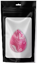 Спонж-блендер для макияжа мраморный, 4.5 см, розовый - Sleek Shine Beauty Makeup Blender — фото N2