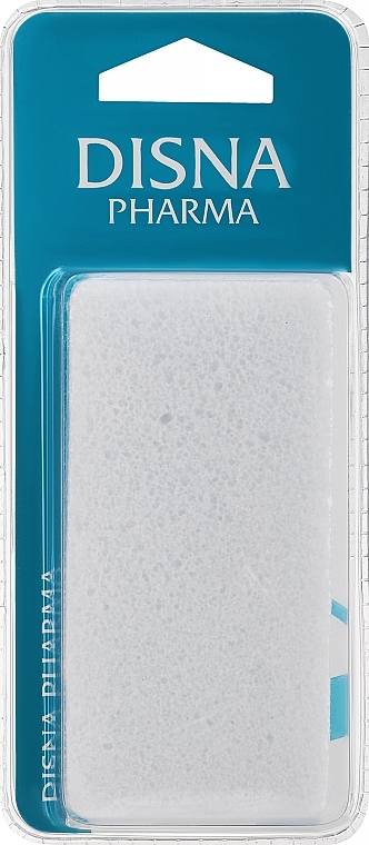 Пемза для пяток синтетическая, 10 см, белая - Disna Pharma — фото N1