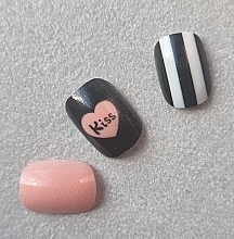 Накладные самоклеящиеся ногти для детей "Точки и полоски", 980 - Deni Carte Tipsy Kids  — фото N8