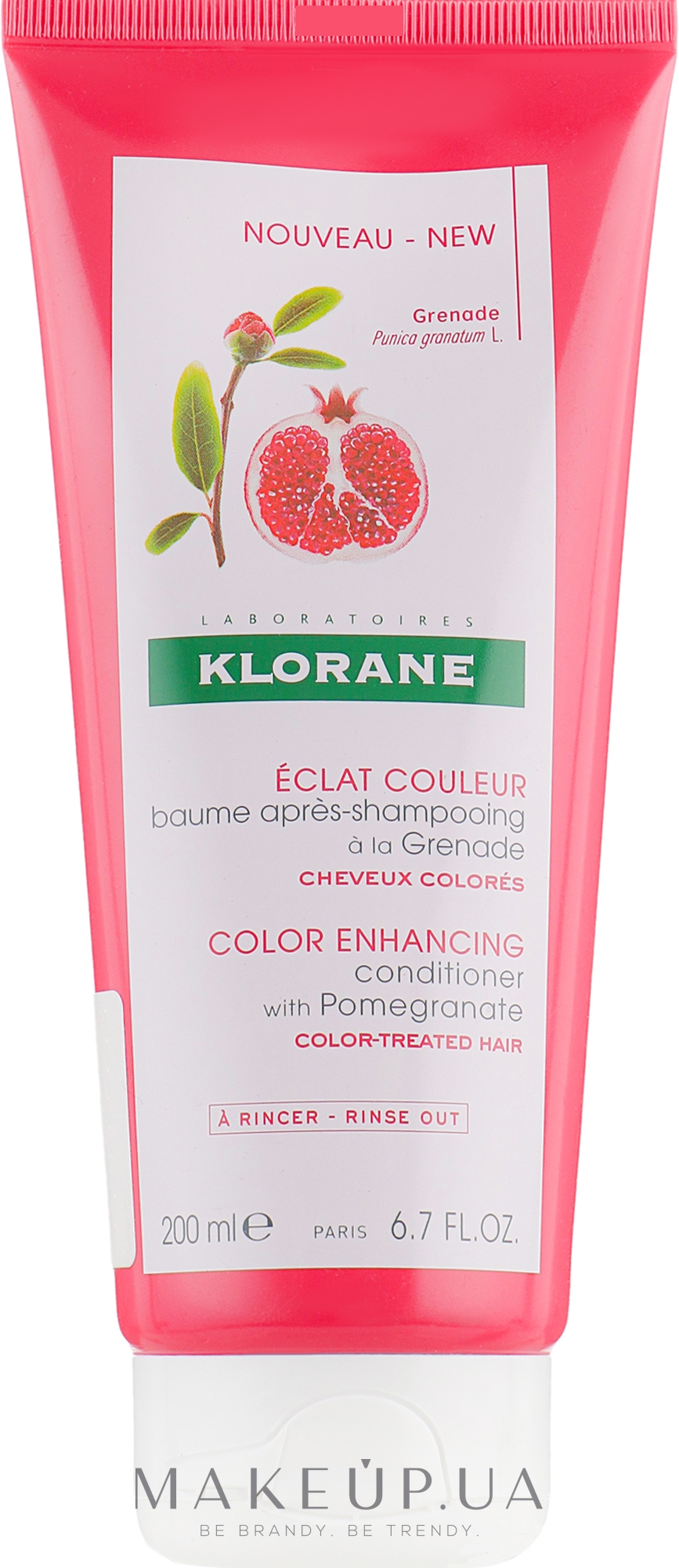 Кондиціонер для волосся "Гранат" - Klorane Color Enhancing Conditioner With Pomegranate — фото 200ml