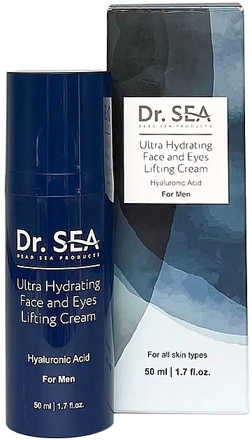 Увлажняющий лифтинг-крем для мужчин - Dr. Sea Ultra Hydrating Face And Eyes Lifting Cream — фото N1