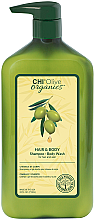 Шампунь для волос и тела с оливой - Chi Olive Organics Hair And Body Shampoo Body Wash  — фото N5
