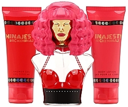 Nicki Minaj Minajesty - Набір (edp/100ml + b/lot/100ml + sh/gel/100ml) — фото N1