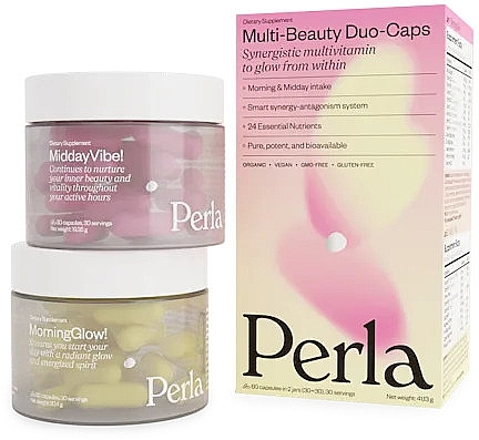 Диетическая добавка - Perla Helsa Multi-Beauty Duo-Caps Display (caps/2x30pcs) — фото N1