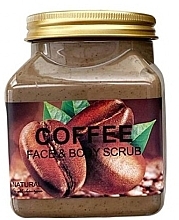 Скраб для обличчя та тіла "Кава" - Wokali Face Body Scrub Coffee — фото N1