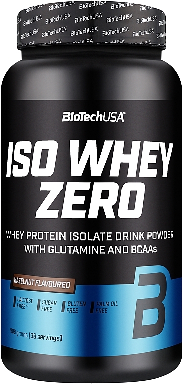 Протеїн "Горіх"  - BiotechUSA ISO Whey Zero Lactose Free Hazelnut Protein — фото N2