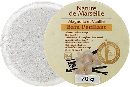 Парфумерія, косметика Бомбочка для ванни з ароматом магнолії й ванілі, 70 г - Nature de Marseille
