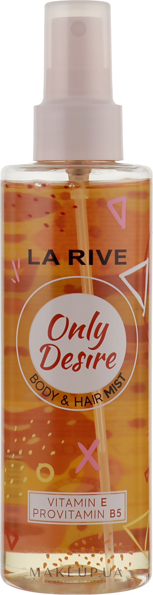 Парфумований спрей для волосся й тіла "Only Desire" - La Rive Body & Hair Mist — фото 200ml