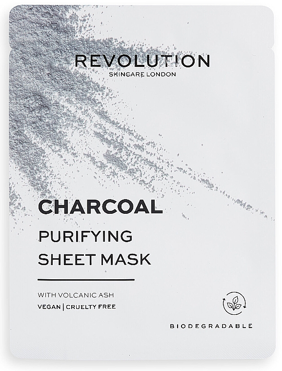 Тканевая маска для лица - Revolution Skincare Charcoal Purifying Sheet Mask — фото N1