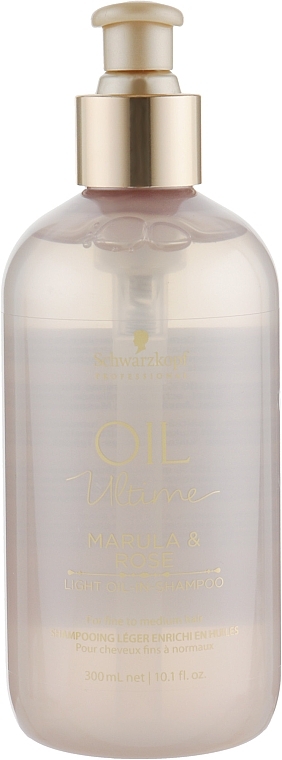 Шампунь для тонких и нормальных волос с маслом марулы и розы - Schwarzkopf Professional Oil Ultime Light Oil-In-Shampoo — фото N1