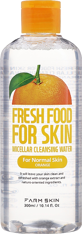 Мицеллярная вода для нормальной кожи - Farm Skin Fresh Food For Skin Micellar Cleansing Water Orange — фото N1