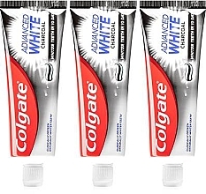 Парфумерія, косметика Набір зубних паст - Colgate Advanced White Charcoal (toothpaste/3x75ml)