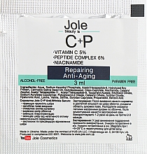 Сироватка від зморщок з вітаміном С і комплексом пептидів - Jole С+P Anti-Wrinkle Serum (пробник) — фото N1