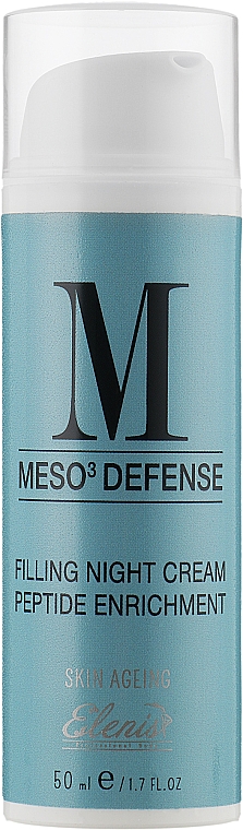 Заповнювальний нічний крем пептидний, філер - Elenis Meso Defense Night Cream Peptide Enrichment