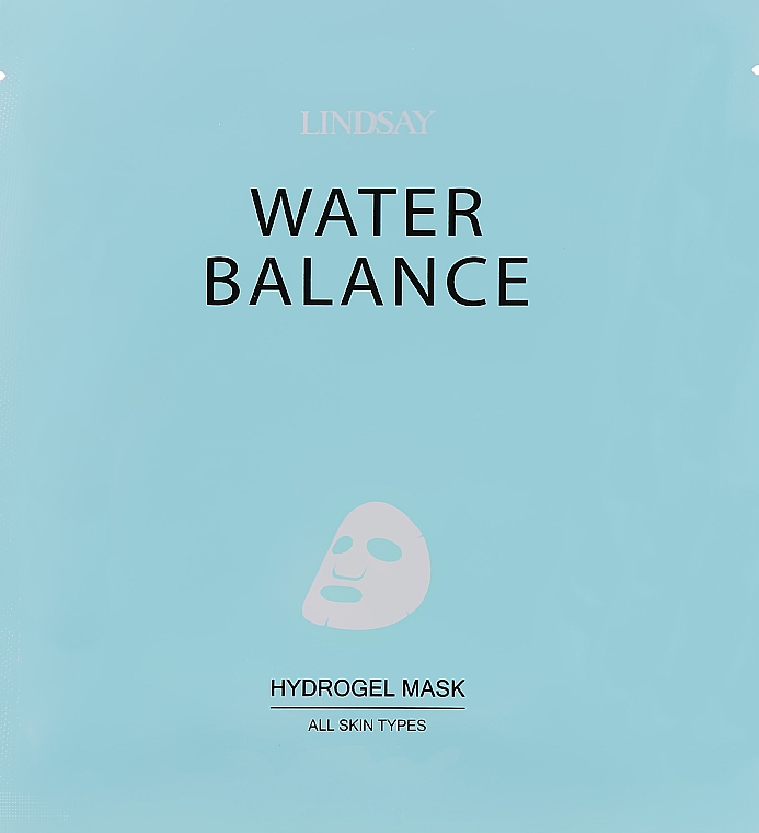 Гидрогелевая маска для лица, восстанавливающая водный баланс - Lindsay Water Balance Hydrogel Mask All Skin Types — фото N4