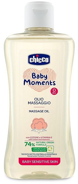 Масло для массажа для чувствительной кожи - Chicco Baby Moments — фото N1
