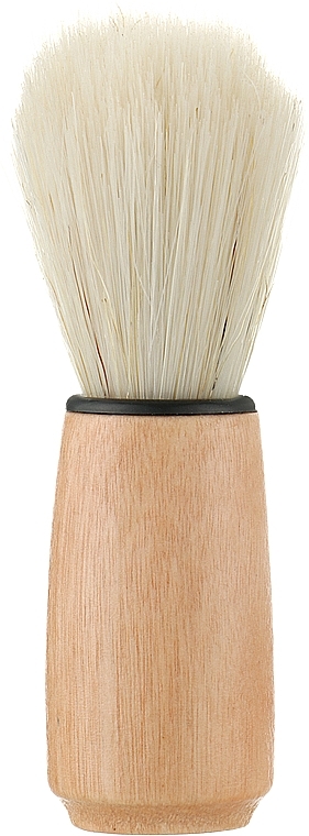 Помазок для гоління CS-168, 48 мм, світлий ворс/ручка дерев'яна - Cosmo Shop — фото N1