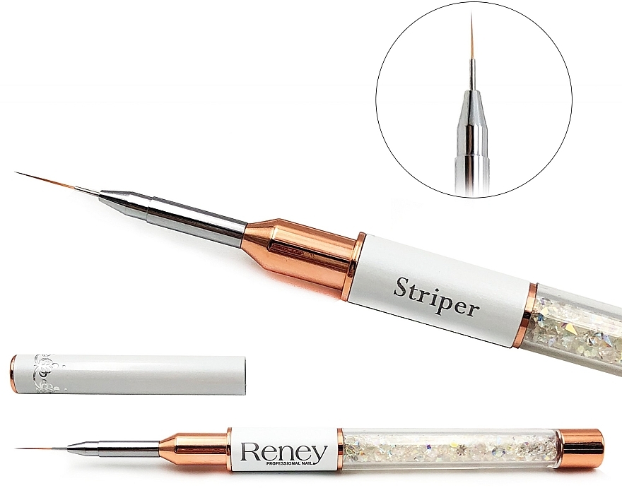 Кисть для дизайна ногтей - Reney Cosmetics Pro Striper AN0A