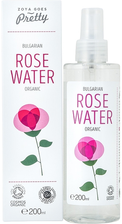Органическая розовая вода - Zoya Goes Organic Bulgarian Rose Water — фото N2