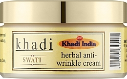 Парфумерія, косметика Аюрведичний трав'яний крем проти зморщок - Khadi Swati Ayurvedic Anti-Wrinkle Cream