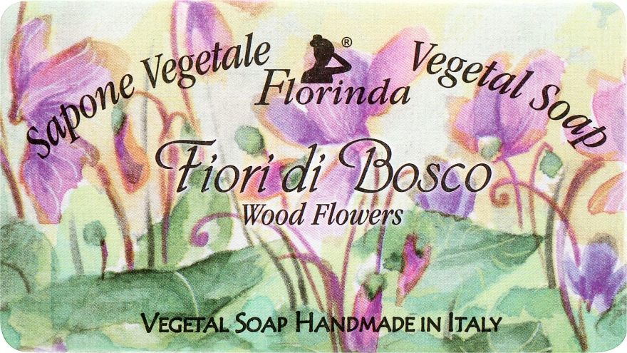 Мило натуральне "Лісові квіти" - Florinda Sapone Vegetale Vegetal Soap Wood Flowers — фото N1
