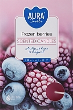 Парфумерія, косметика Набір чайних свічок "Заморожені ягоди" - Bispol Frozen Berries Scented Candles