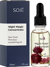 Ночное масло-концентрат для лица с цветами Гомфрены - Soie Night Magic Concentrate — фото N2