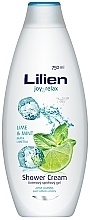 Крем-гель для душа "Лайм и мята" - Lilien Lime & Mint Shower Gel — фото N1