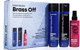 Духи, Парфюмерия, косметика Набор - Matrix Total Results Brass Off (shmp/300ml + cond/300ml + h/spr/190ml)