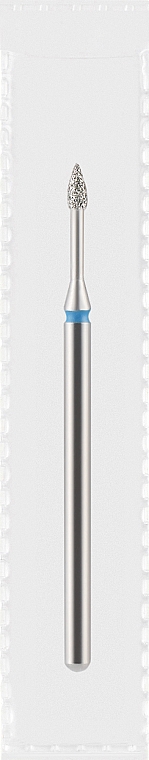Фреза алмазная синяя "Оливка конусная", диаметр 1,6 мм, длина 3 мм - Divia DF008-16-B — фото N1