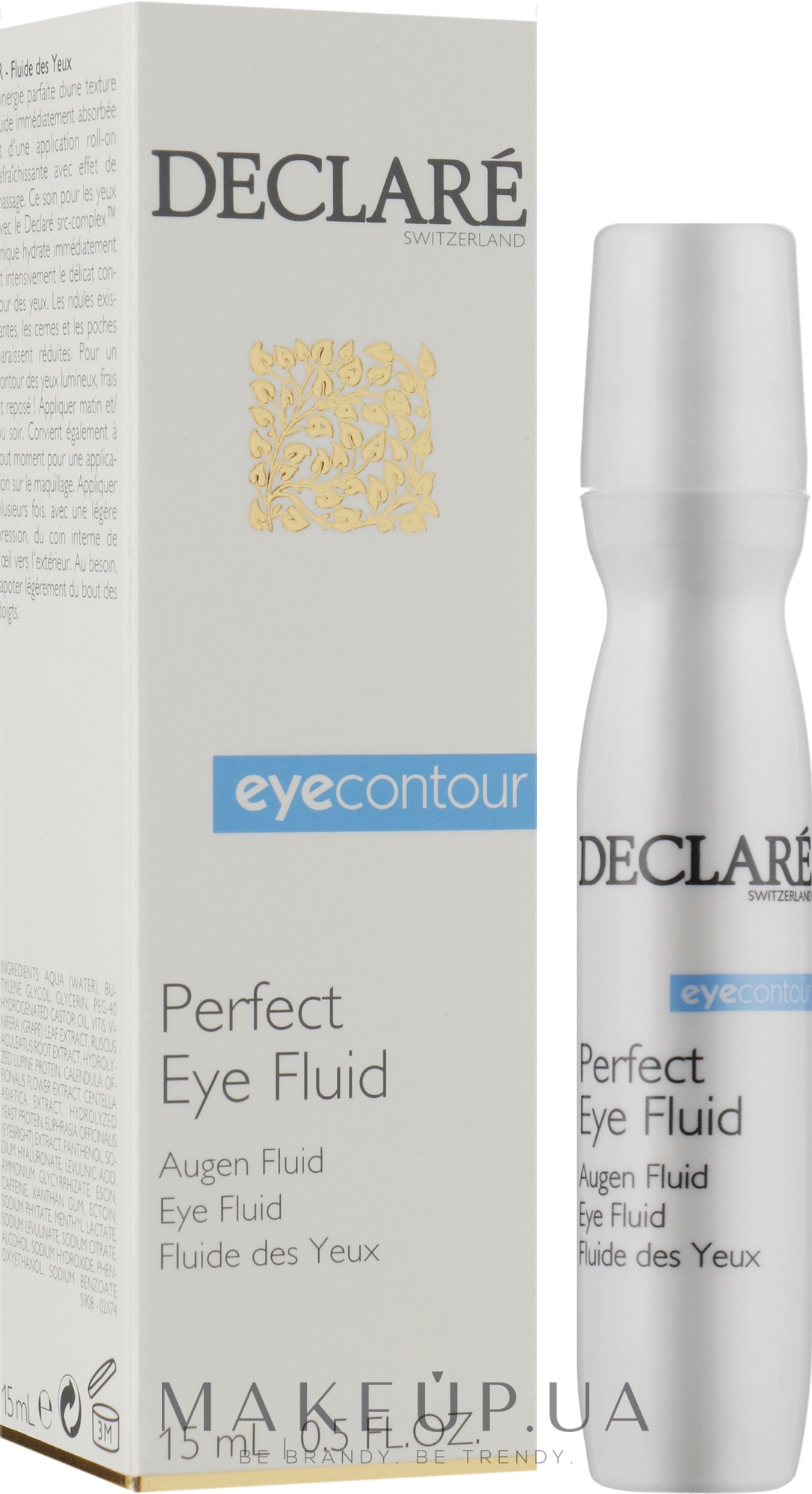 Восстанавливающий флюид для кожи вокруг глаз - Declare Perfect Eye Fluid — фото 15ml