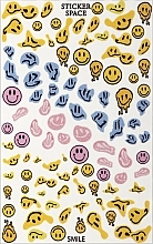 Духи, Парфюмерия, косметика Дизайнерские наклейки для ногтей "Smile (mini)" - StickersSpace
